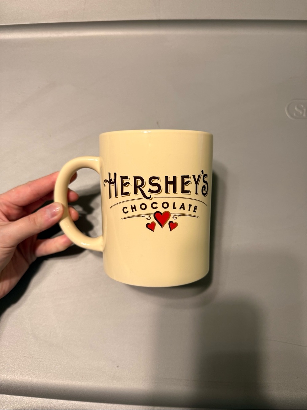 Hershey’s Chocolate Galerie Large Ceramic Coffee Mug Hearts